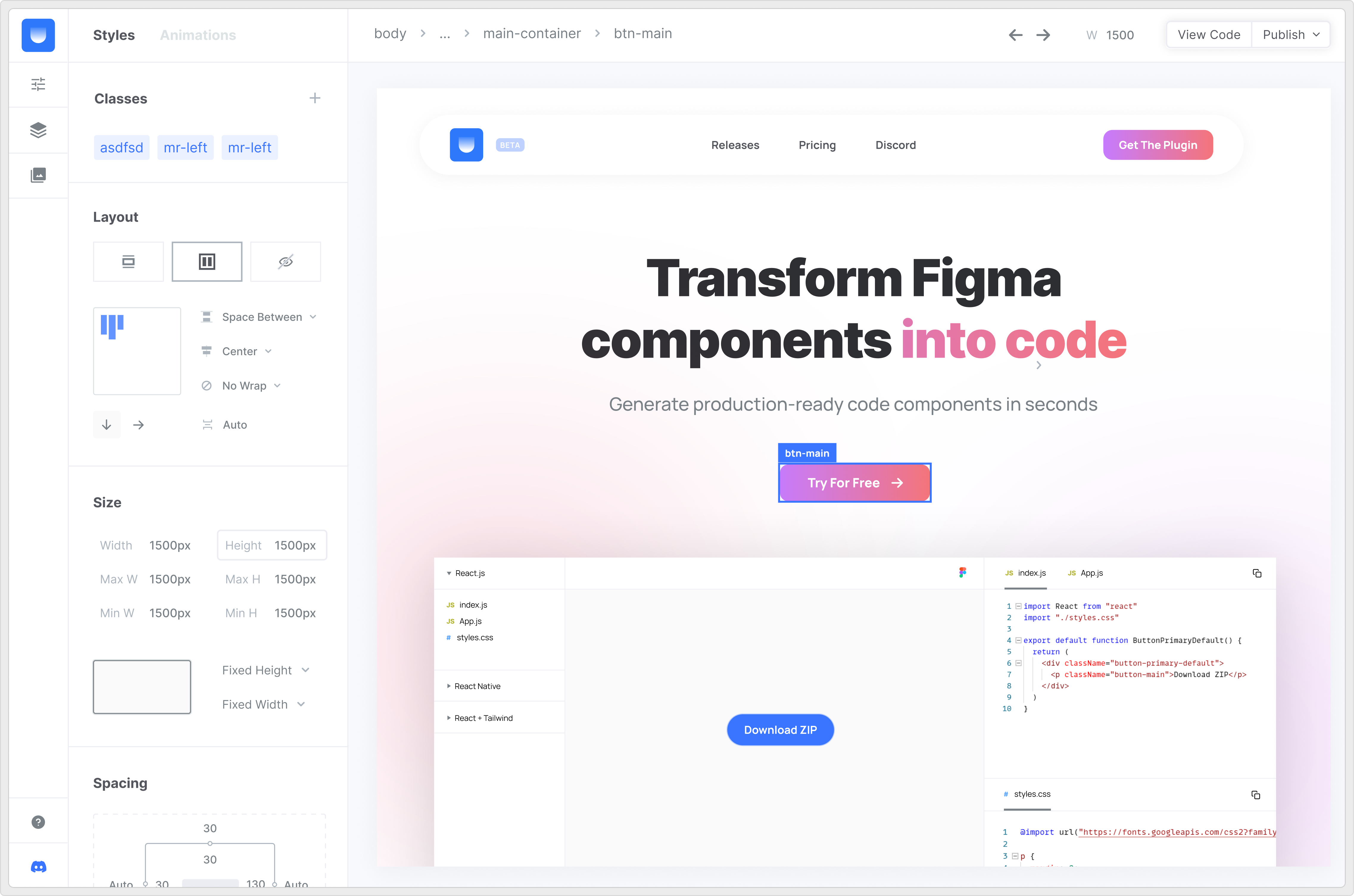 Unify editor